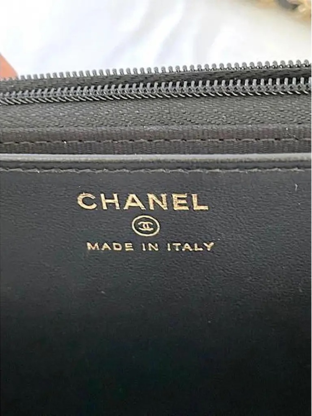 ***NEW - CHANEL Lambskin Quilted Top Handle Wallet On Chain - WOC - Picture 6 of 11